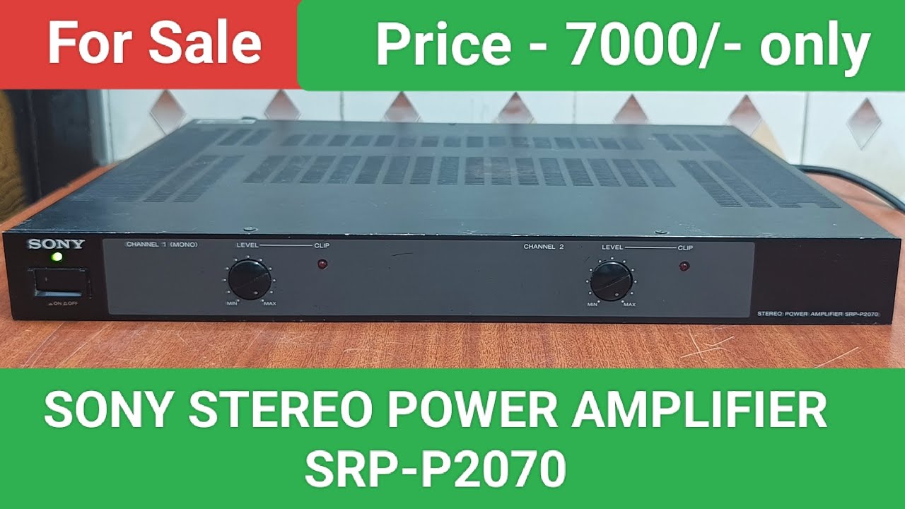 SONY STEREO POWER AMPLIFIER SRP-P2070 Nice Sound Quality Contact