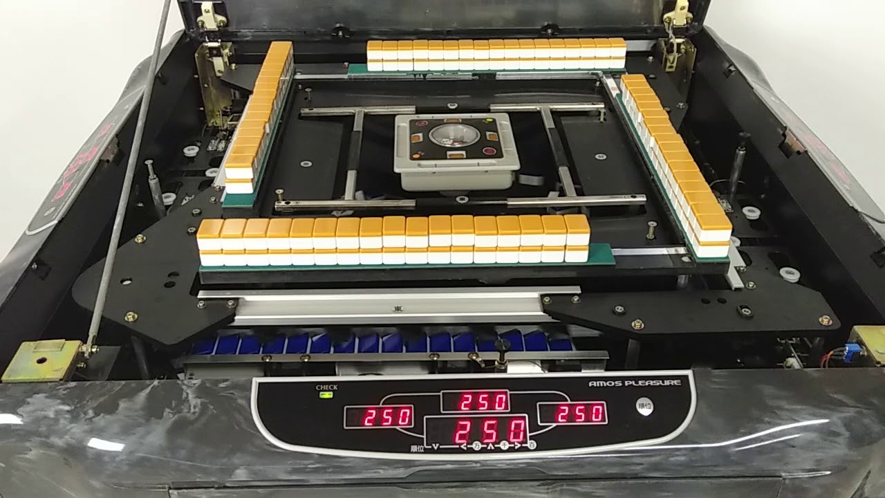 全自動麻雀卓 アモスプレジャー枠＋4型 イス・サイドテーブルフル