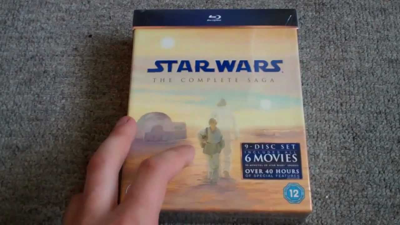 Star Wars: The Complete Saga Blu Ray Unboxing - YouTube