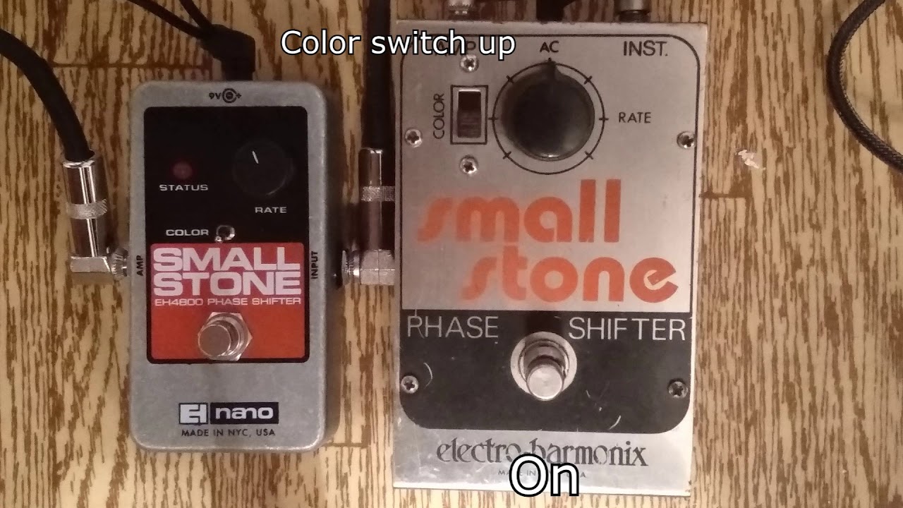 Electro Harmonix Small Stone V2 vs Nano - YouTube