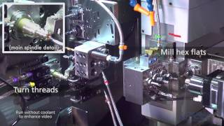 Tsugami BW209Z 20 mm 9-Axis Swiss Type CNC Automatic Lathe