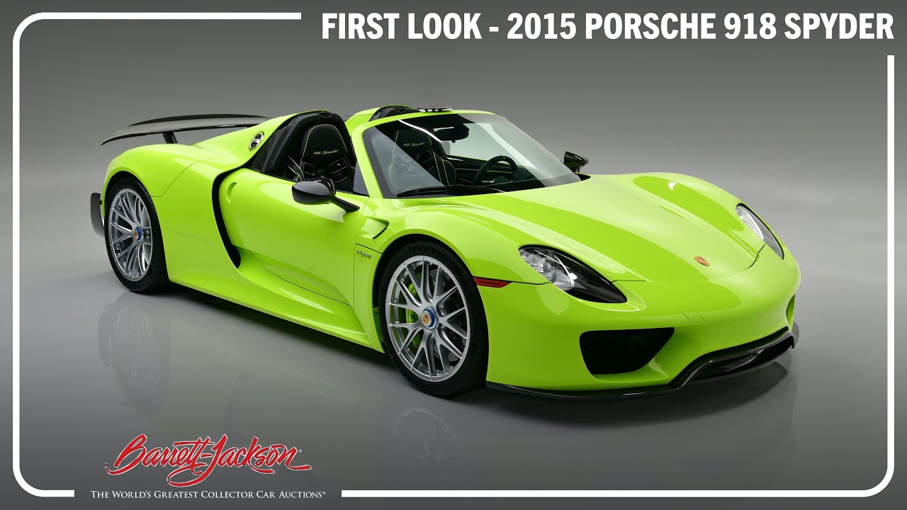 FIRST LOOK - 2015 Porsche 918 Spyder - BARRETT-JACKSON 2024