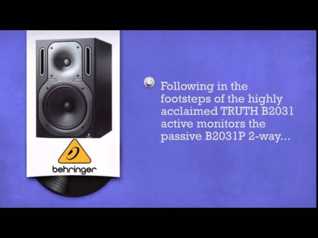 Behringer Truth B2031P - DJkit.com - YouTube