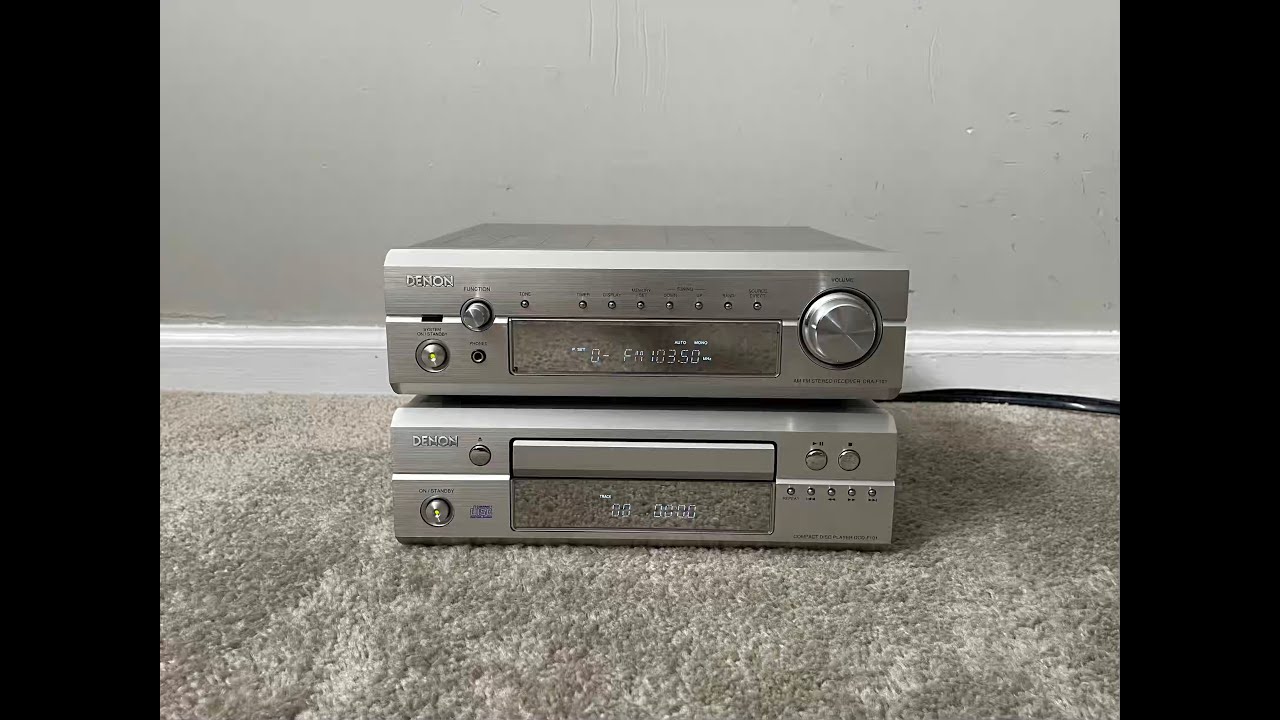 Denon DRA-F101 Home Stereo AM FM Receiver with DCD-F101 Single