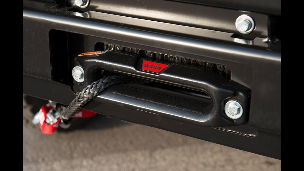 Warn Tabor 10-S winch with synthetic cable - YouTube