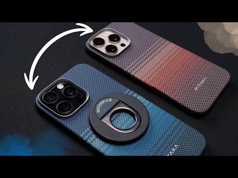 PITAKA Tactile Woven Case and MagEZ Grip 3 For iPhone 16 Pro Max