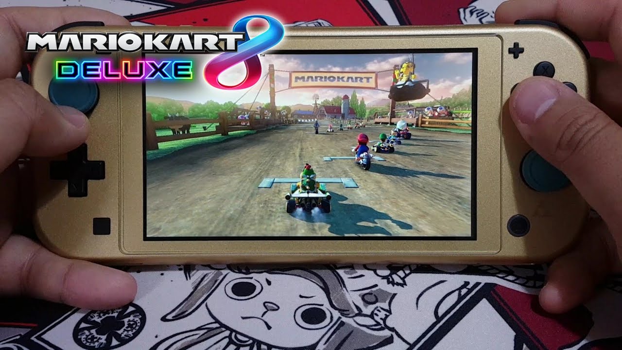 Mario Kart 8 Deluxe Gameplay on Nintendo Switch Lite - YouTube
