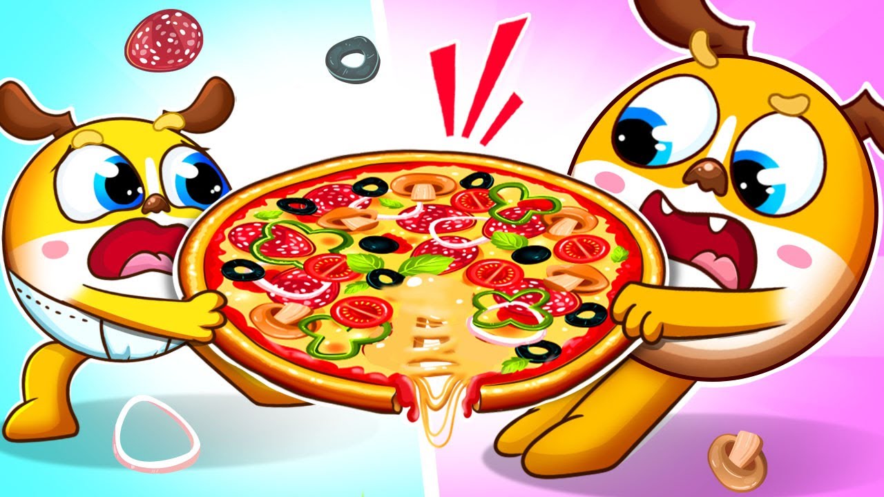 Delicious Pizza Song 🍕| Sharing is Caring | Funny Kids Songs by