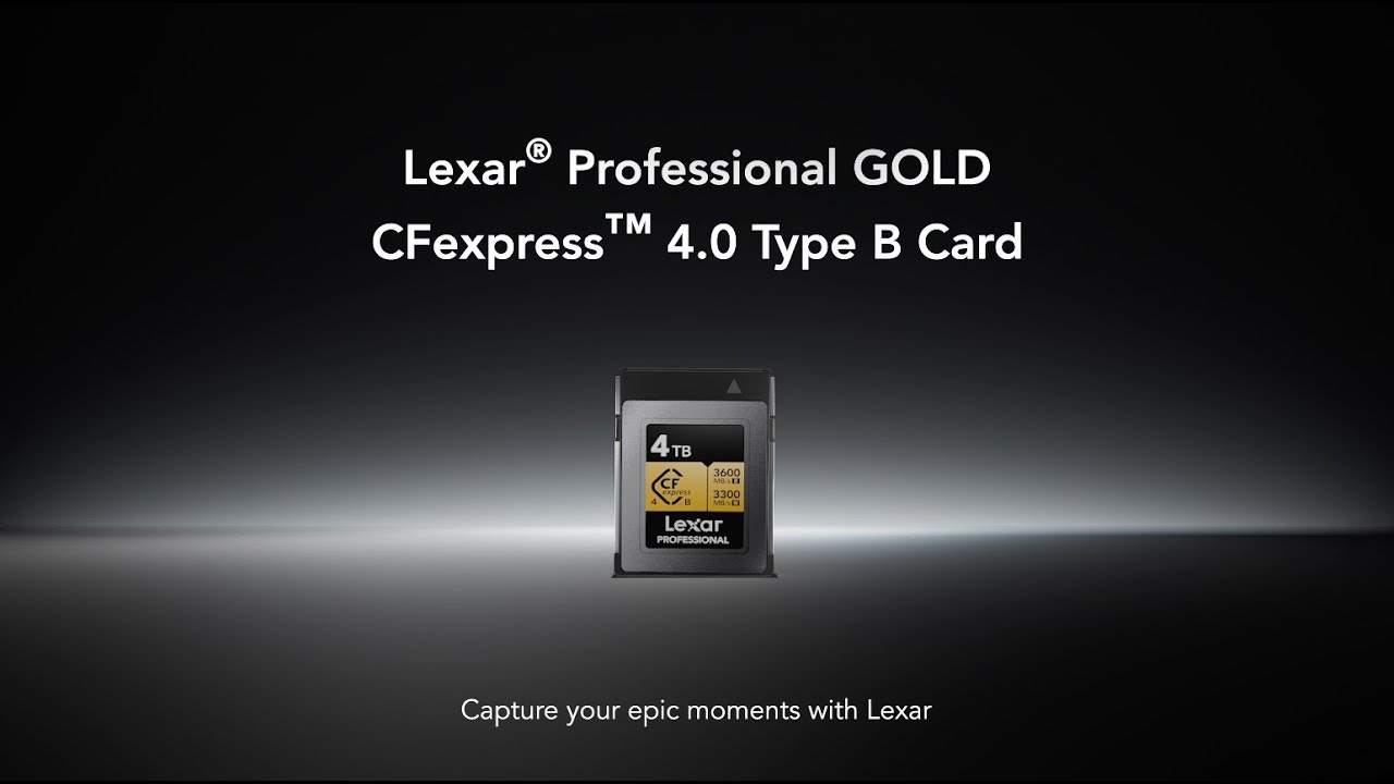 Lexar 2TB Professional GOLD CFexpress 4.0 Type LCXEXP4002T-RNENG