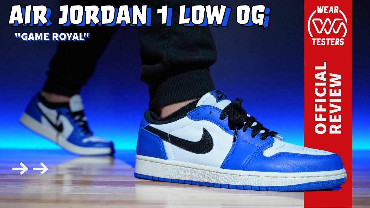 Air Jordan 1 Low OG Game Royal - YouTube