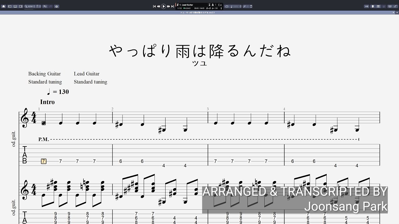 TAB] ツユ (TUYU) / やっぱり雨は降るんだね (Yappari Ame Wa Furun Da