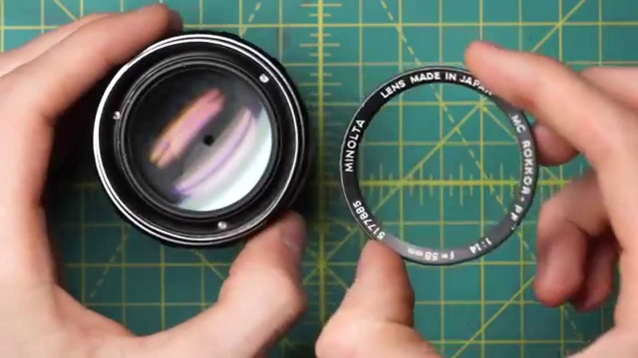 Minolta MC Rokkor-PF 58mm f1.4 (MC I) Lens Disassembly and