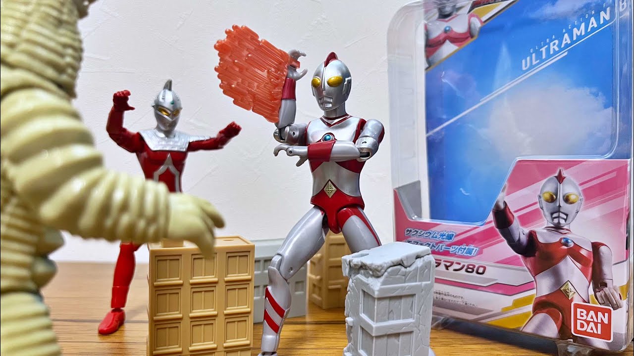 ウルトラマン 80cm フィギュア 光る機能付き 未開封 光る鳴るギミック