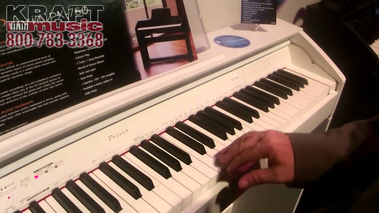 Kraft Music - Casio Privia PX760 Digital Piano White NAMM 2015