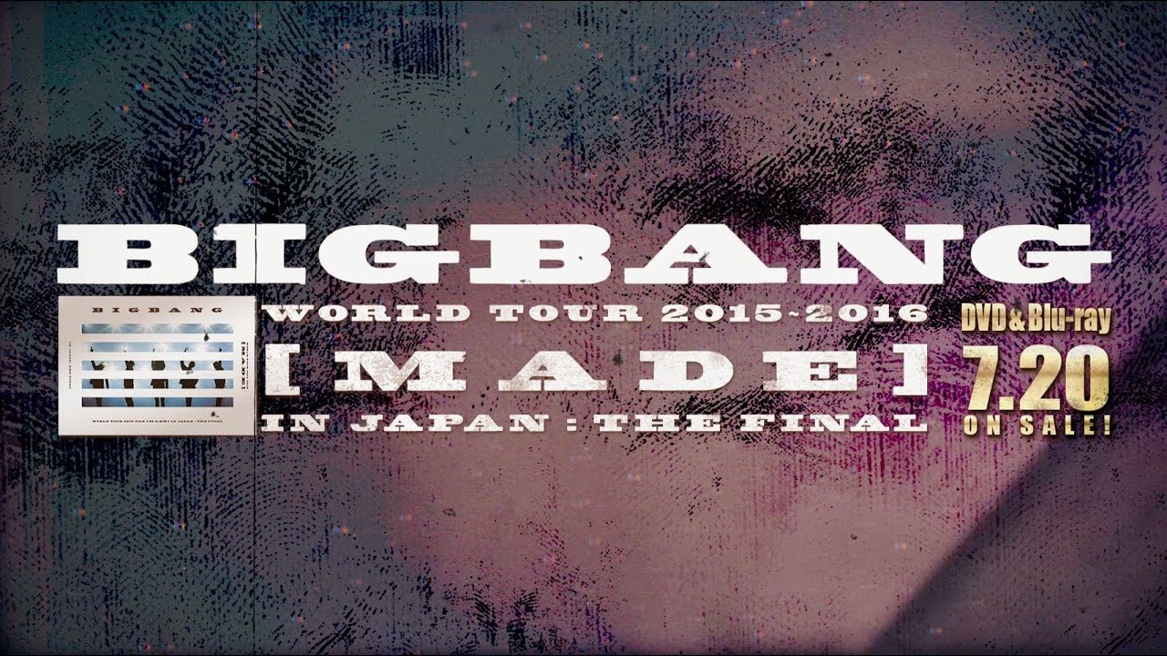 Released on July 20th (Wednesday) LIVE DVD & Blu-ray 『BIGBANG