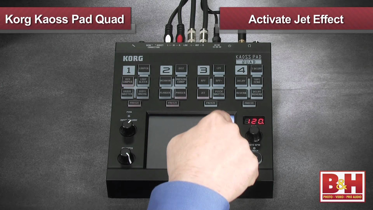 KORG KAOSS PAD QUAD ヘッドフォン出力に難あり KORG KAOSS PAD QUAD