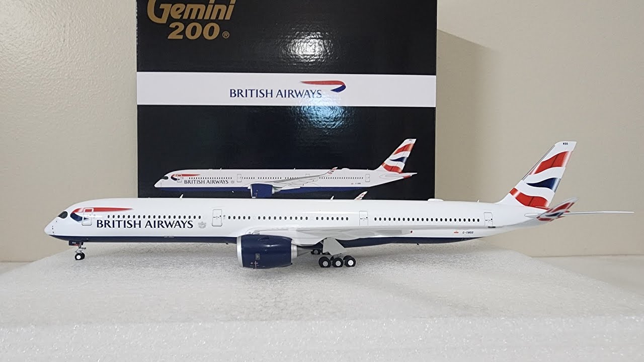 Airbus A350-1000 British Airways G-XWBB Scale 1:200 Unboxing - YouTube