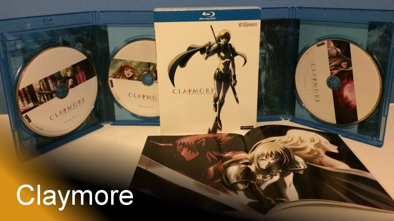 Anime Unboxing - Claymore, The Complete Series, Blu-Ray - YouTube