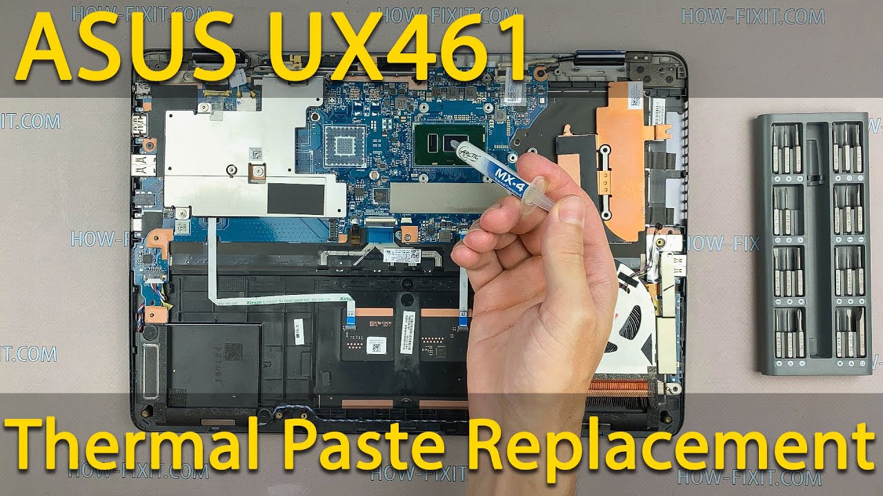 ASUS Zenbook Flip 14 UX461 Disassembly, Fan Cleaning and Thermal