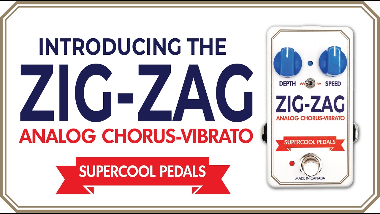 Introducing the ZIG-ZAG Analog Chorus-Vibrato by Supercool Pedals