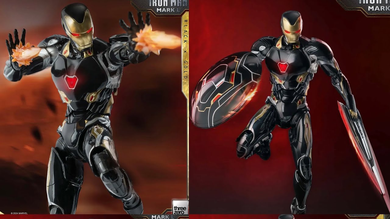 New Iron Man Mark 50 (Black X Gold action figure dlx revealed by