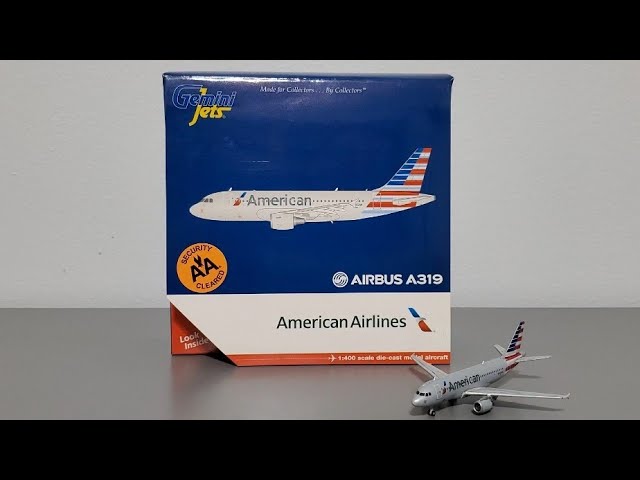 Gemini Jets American Airlines Airbus A319 [N725UW] 1:400 Scale