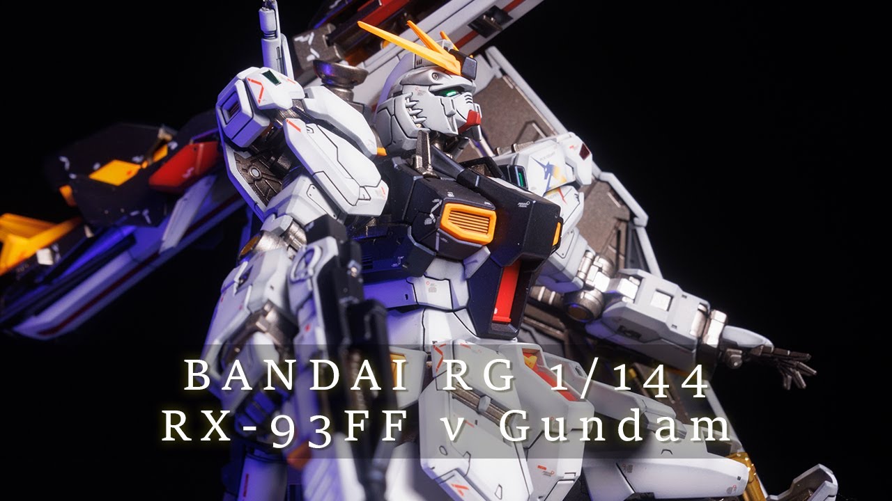 BANDAI RG RX-93FF ν Gundam ！【ガンプラ全塗装】 - YouTube