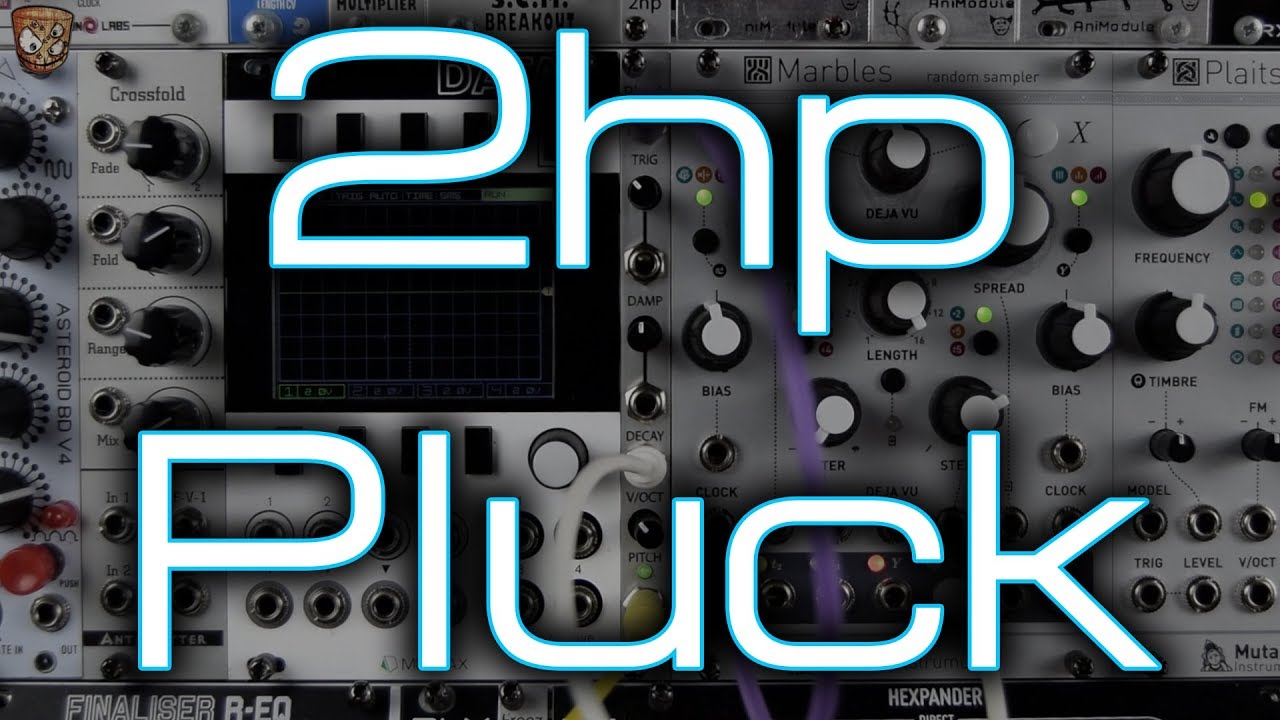 2hp - Pluck (Karplus Strong Plucked String Eurorack Voice) - YouTube