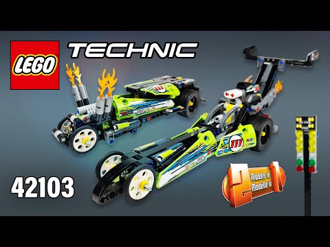 LEGO® Technic™ 2in1 Dragster & Hot Rod Pull-Back (42103)[225 pcs