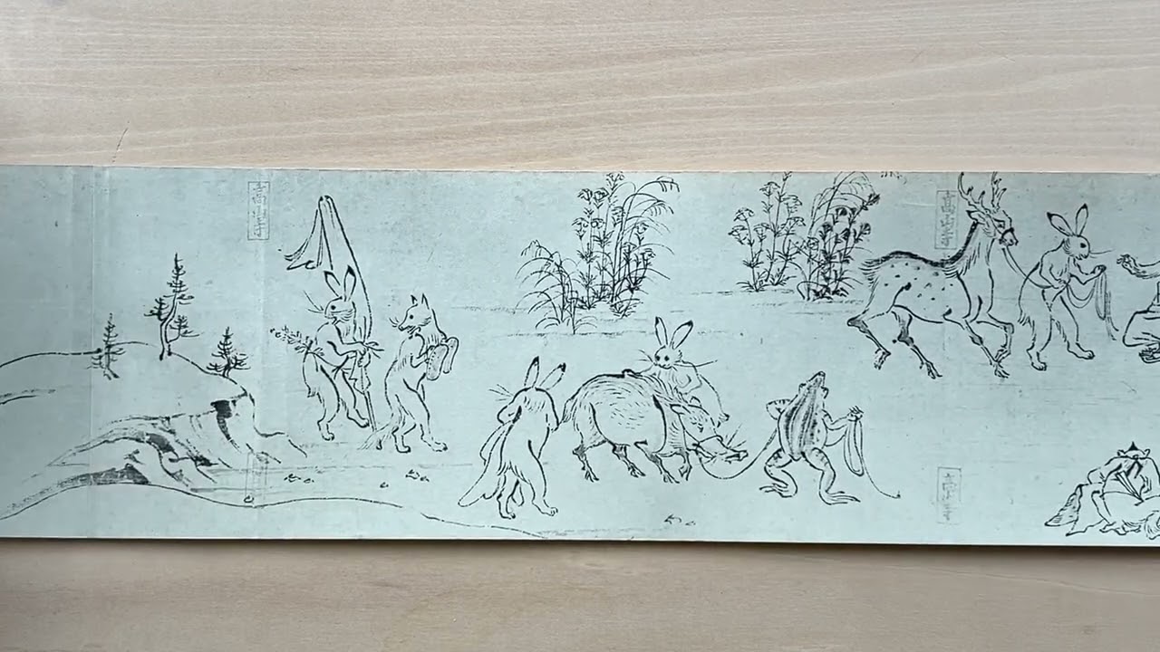 縮小絵巻物〈国宝 鳥獣人物戯画〉(四巻セット)京都便利堂オンライン