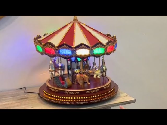 Mr Christmas Marquee Deluxe Carousel Musical Animated Indoor