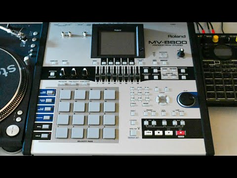 Beatmaking with Roland MV8800 • Boss SP202 • phdirac - YouTube