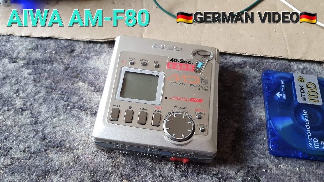 AIWA AM-F80 Minidisc Recorder [German Video]🇩🇪_4K - YouTube