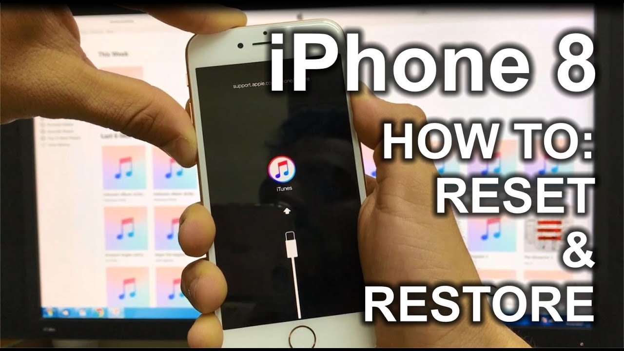 How To Reset & Restore your Apple iPhone 8 - Factory Reset - YouTube