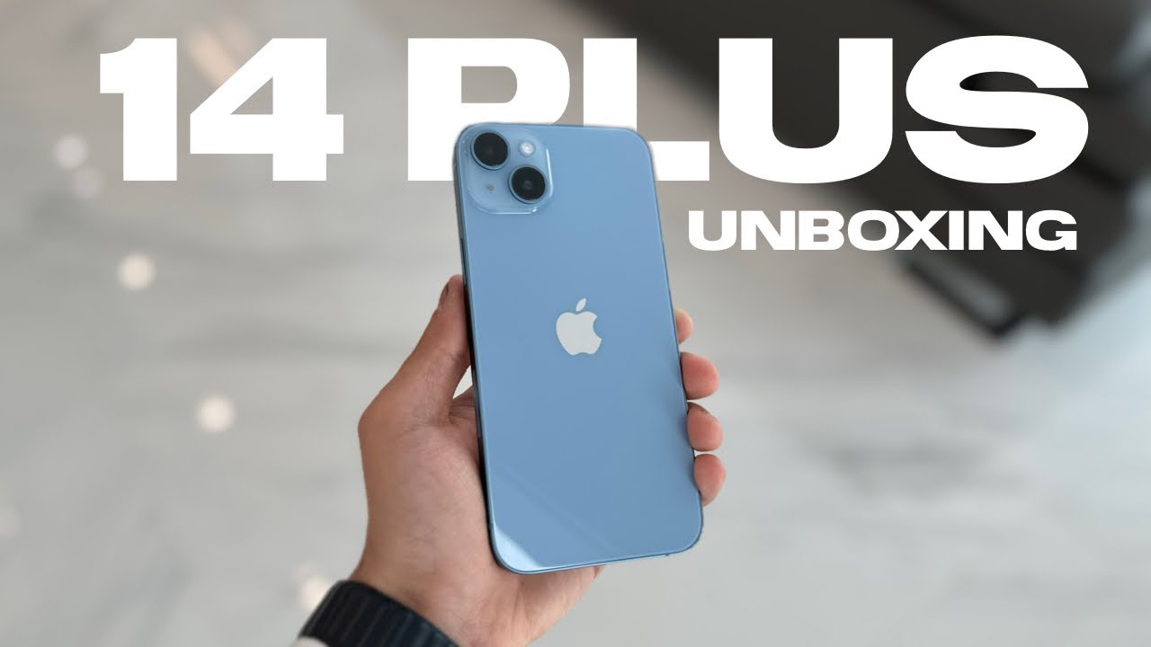 iPhone 14 Plus BLUE Unboxing + First Impressions - YouTube