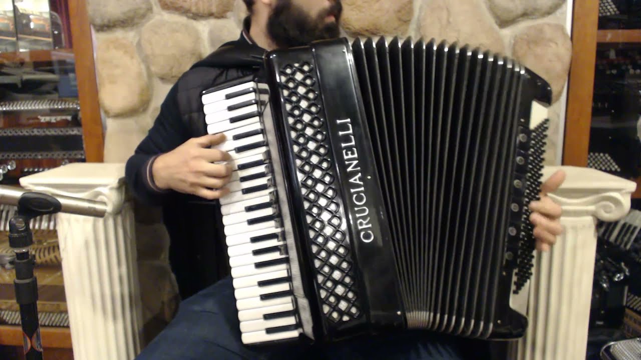 5388 - Black Crucianelli Piano Accordion LMM 41 120 $999 - YouTube