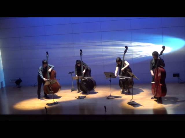 津軽海峡冬景色 （コントラバス四重奏） - YouTube