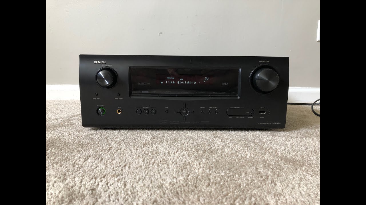 Denon AVR-1911 7.1 HDMI Home Theater Surround Receiver - YouTube