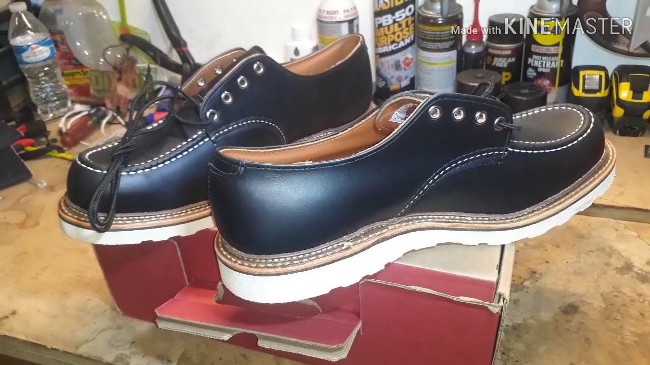 Red Wing 8106 Oxford in Black Chrome - YouTube
