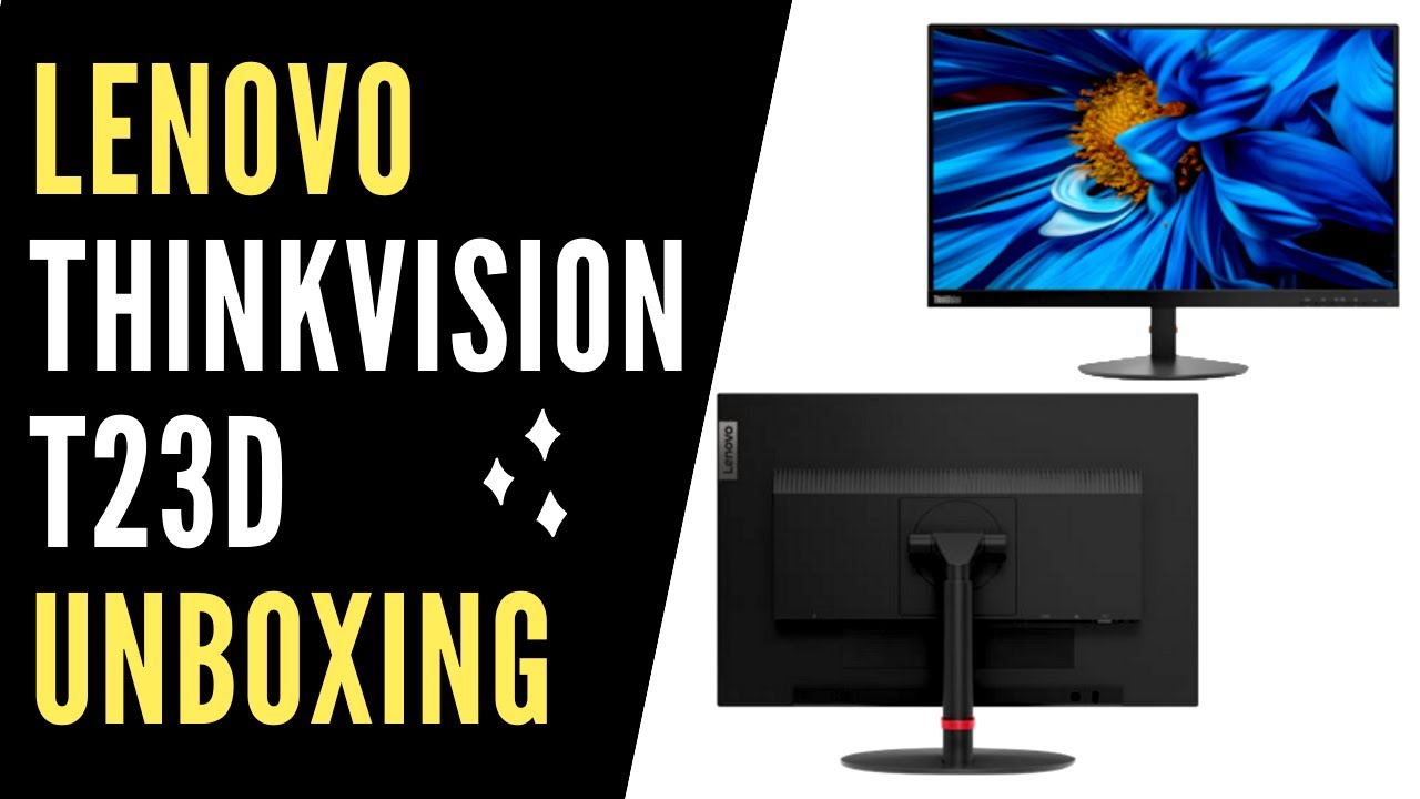 Lenovo ThinkVision T23d-10 Unboxing and Setup Overview I 22.5