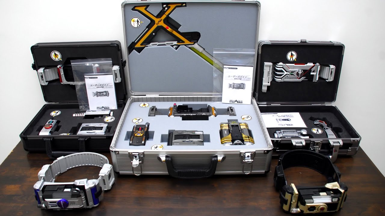 All Kamen Rider 555 DX Rider Gear & Gear Box Showcase [1080p HD