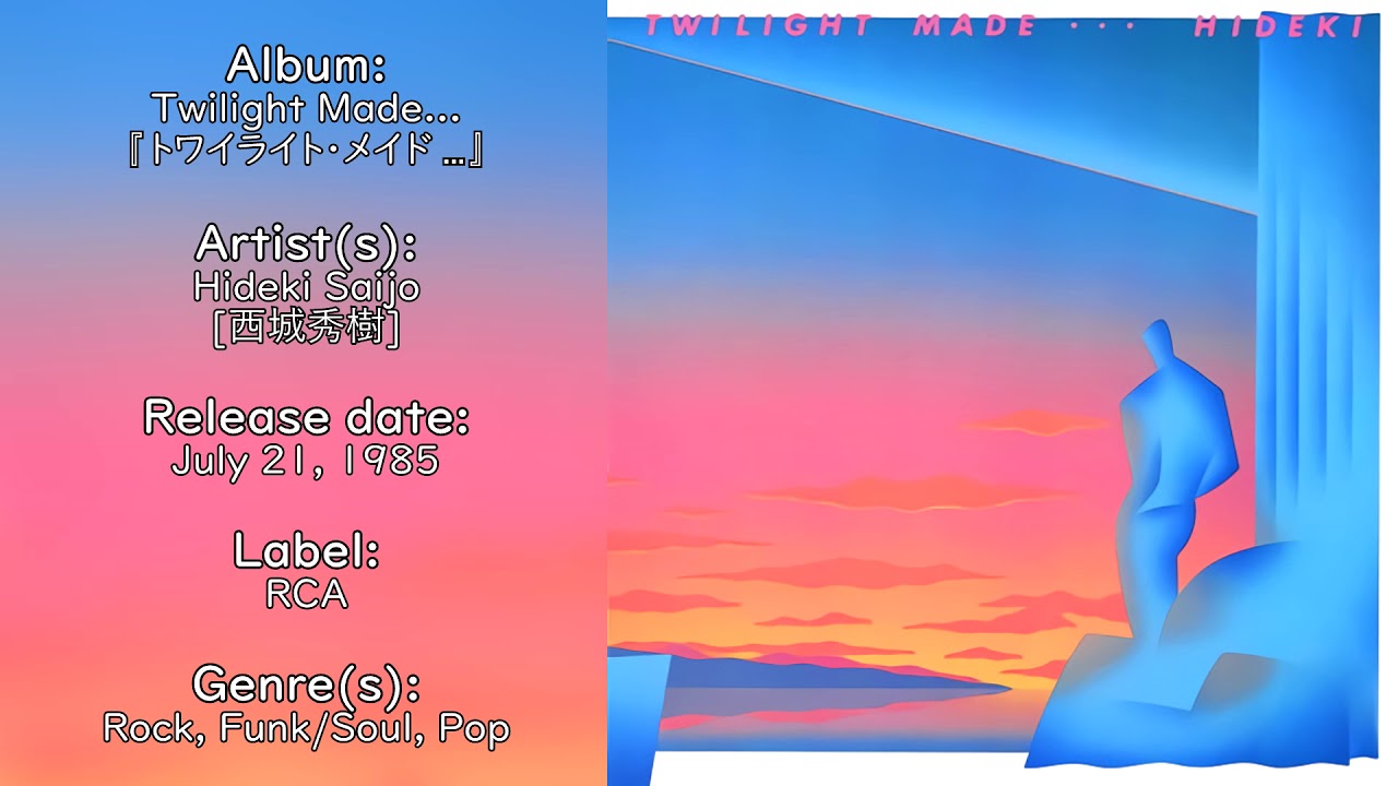Hideki Saijo - Twilight Made (1985) [Full Album] - YouTube