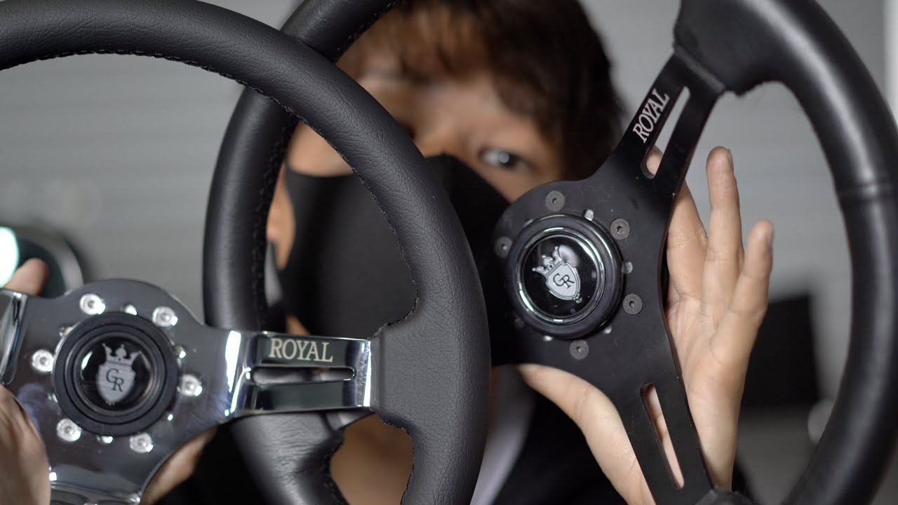 RX7 FD3S | Grip Royal のステアリングと NRG のクイックリリースつけ