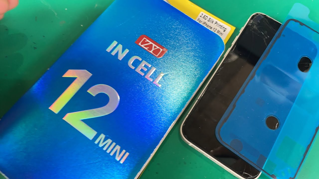 12,000】ホントのiPhone 12 mini ガラス画面割れ修理 - YouTube