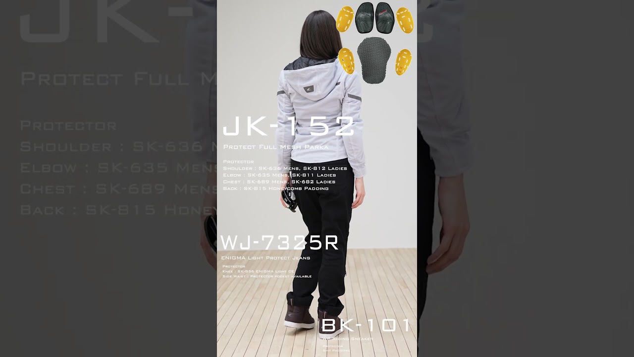 コミネ公式】JK-152 プロテクトメッシュパーカ | KOMINE | KOMINE