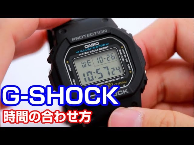 時刻合わせ】#6 G-SHOCKの時間の合わせ方 取説No3229/3421編【加藤時計