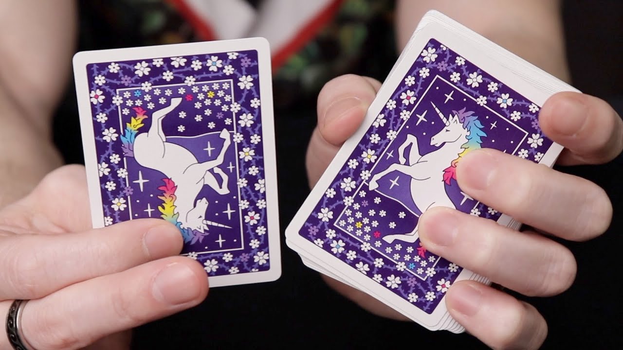FUN PLAYING CARDS 🦄 Bicycle Unicorn deck review 🦄 - YouTube