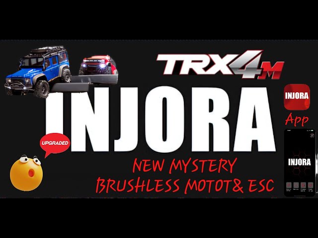 AMAZING NEW INJORA TRX4M SENSORED BRUSHLESS MOTOR & ESC COMBO