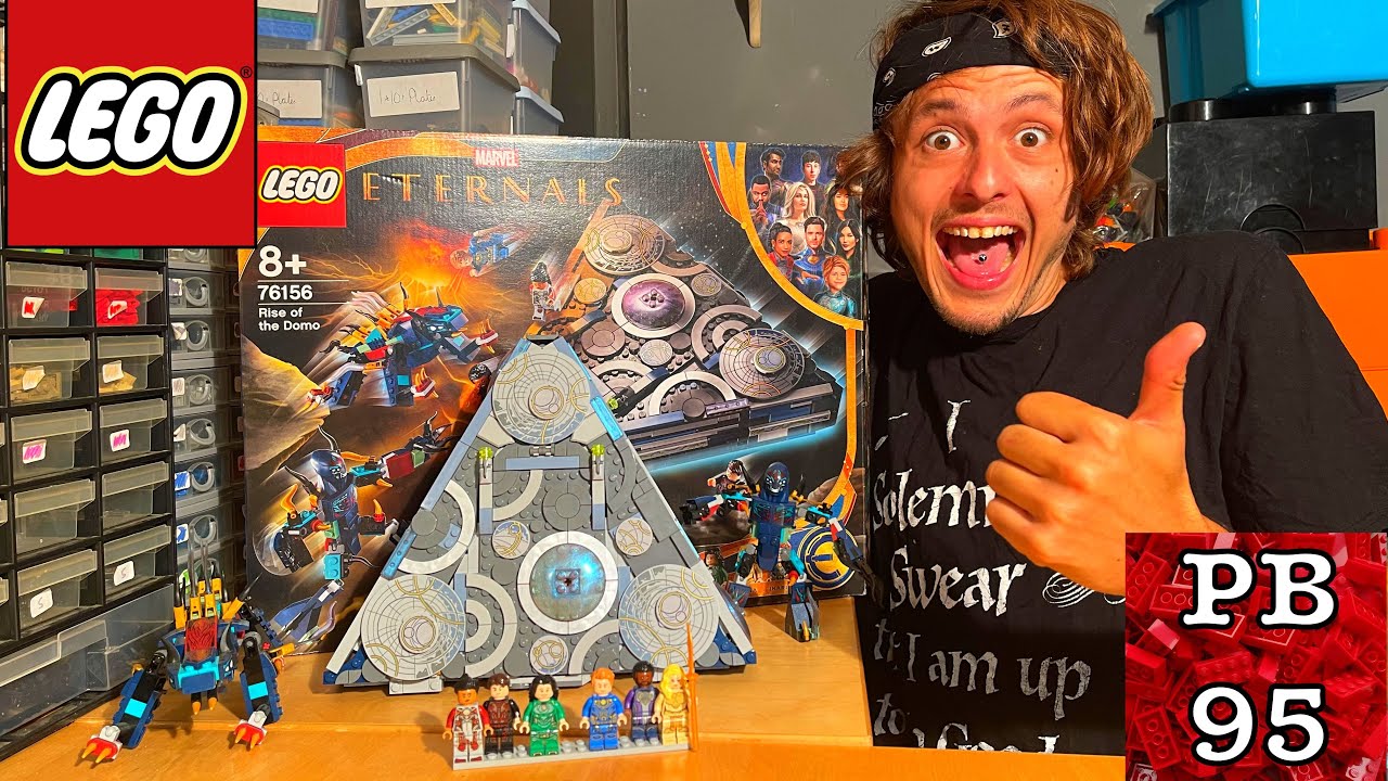 LEGO MARVEL SET #76156 THE RISE OF THE DOMO REVIEW! (THE BEST