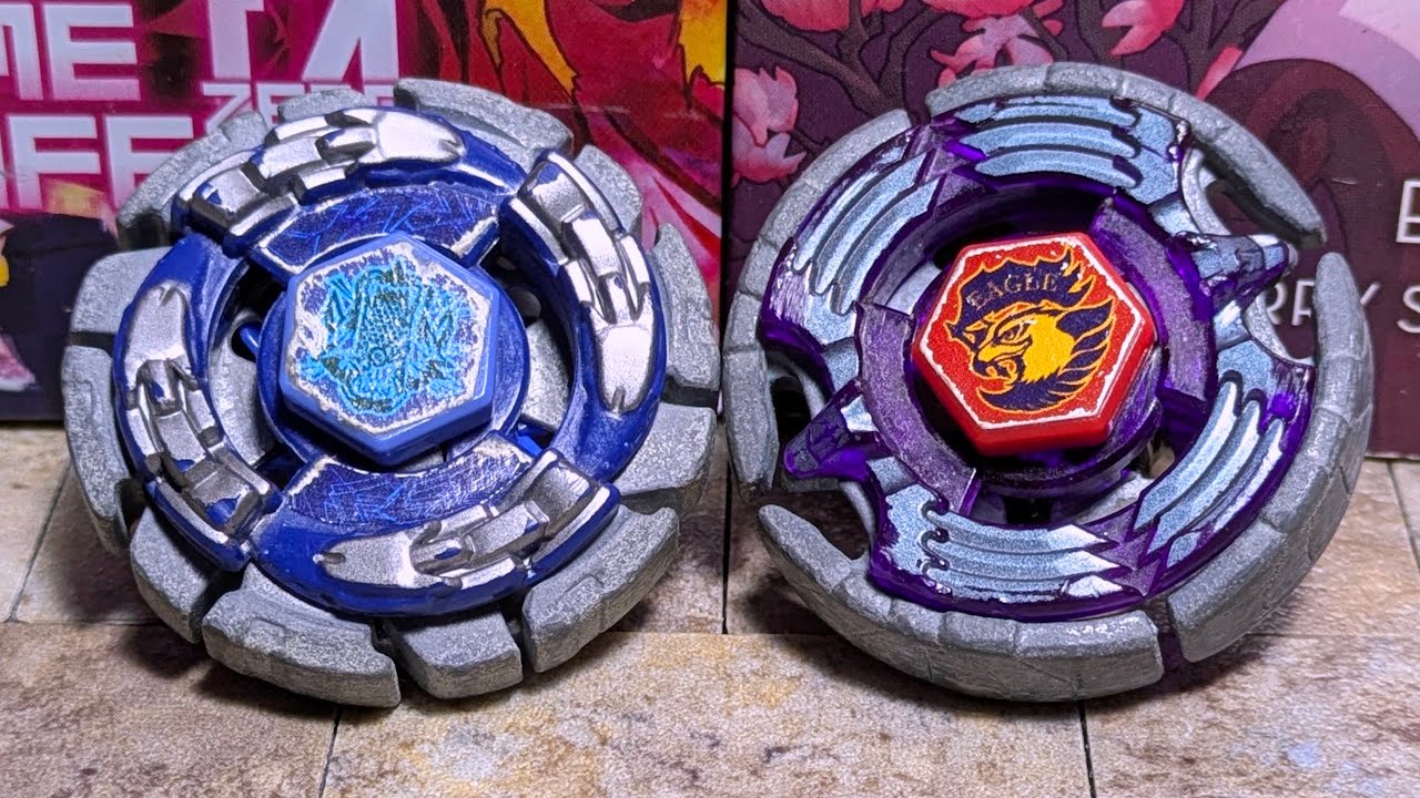 Dark Wolf DF145FS vs Earth Eagle 145WD | Metal Fight Beyblade